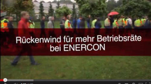 Vestas-Kollegen unterstützen BR-Wahlen bei Enercon