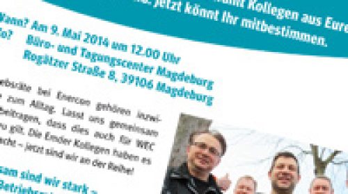 Letzte Infos zur Wahlversammlung bei der WEC Turmbau GmbH in Magdeburg