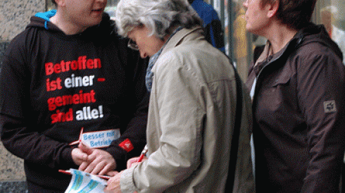 Soliaktion beim Einkaufsbummel am Samstag in Magdeburg