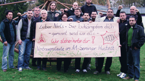 Vertrauensleute Verwaltungsstelle Hannover solidarisieren sich mit Nils