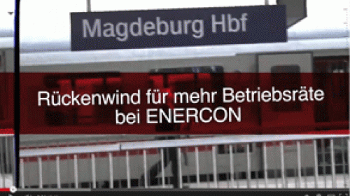 MagdeburgerInnen solidarisch mit Enercon Beschäftigten