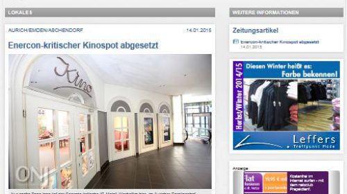 ON Enercon-kritischer Kinospot abgesetzt