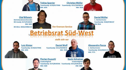 Neuer Betriebsrat bei WEA Sevice Süd-West GmbH