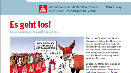 Neues Vestas Infoblatt ist da