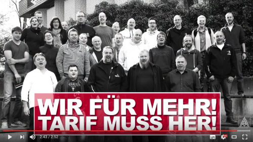 Wir für mehr - Tarif muss her!