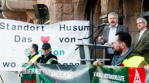 IG Metall Küste ruft zu Kundgebung vor der Senvion-Zentrale auf